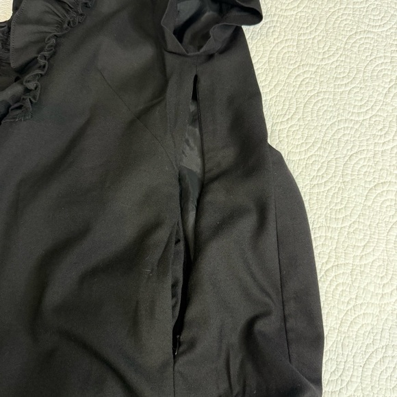 J. Crew Black Ruffled Dress Wool blend size 6 - Picture 11 of 11